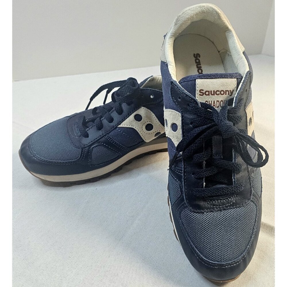 Saucony Shadow Original Navy/White Mens Sneaker USA Sz 10 /UK 9 /EUR 44 S70762-2